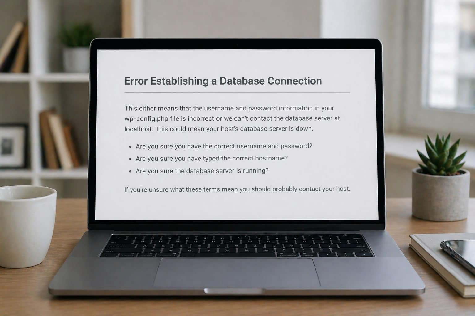 Error Establishing a Database Connection